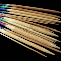 Pikkukuva 4 / 5: Moniväriset putkimaiset neulepuikot - bambu pyöreä set 80cm 80CM