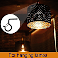 Pikkukuva 5 / 5: 24 kpl Kierrekoukut Outdoor String Lights Turvaruuvikoukku Black B