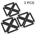 Pikkukuva 1 / 5: 3 kpl Silikoni Trivet Mats Square Premium Keittiön lämmönkestävä matto