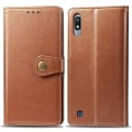 Miniatyrbillede 1 af 5: Vintage Læder Card Flip Cover Cover til Samsung Galaxy A10