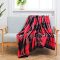 Pikkukuva 2 / 5: Flanelli fleecepeitto 127cm150cm All Season ruudullinen punainen peitto