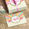 Miniatyrbillede 3 af 4: Back-To-School Blessing Postkort - Farverige, foldede takkekort Style 1 25 PCS