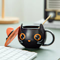 Miniatyrbillede 5 af 11: Den nye keramiske søde sorte kat kaffekrus tekop Halloween-gaver til katteelskere Co null - 1