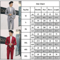 Miniatyrbillede 2 af 2: Mænd Business Formel 2-stykker Tuxedo Suit Blazer Jakke + Bukser Sæt 4XL