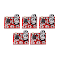 Miniatyrbillede 8 af 10: 5-delt elektretmikrofonforstærkermodul med justerbar forstærkning LM386 20-200x DC4V-12V