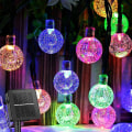 Miniatyrbild 1 av 5: Solar String Lights, 50 Led utomhus Crystal Ball dekorativa lampor