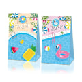 Miniatyrbilde 5 av 5: 12 stk Ananas Flamingo Kraft Papir Gaveposer Hawaiian Tropical Party stil C style C