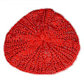 Miniatyrbilde 4 av 4: Hhcx-kvinner Vinter Varm Strikket Tykk Hekle Slouch Stretch Dame Beanie Varm Lue Red