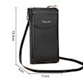 Miniatyrbillede 3 af 3: Pu læder blokerende Crossbody mobiltelefon taske til kvinder tegnebog pung