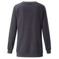Miniatyrbilde 2 av 3: Hhcx-christmas Tunika Dame Langermet T-skjorte Xmas Santa Print Topper Bluse Grey L