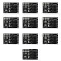 10 stk. 3,3V 8-Pin NRF24L01+ Trådløst Modul Pinboard Socket Adapter Modul Board
