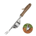 Miniatyrbild 1 av 3: Manuellt ogräsavdragarverktyg, handrätspade i rostfritt stål