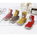 Miniatyrbillede 5 af 5: Baby Småbørn Anti-slip Slipper Gulv Åndbar Tykke Vinter Varme Sko Sokker Red shark 24and25