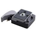 Miniatyrbillede 2 af 4: Sort Camera 323 Quick Release Adapter Med Manfrotto 200PL-14 Compat plade