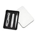 Miniatyrbild 1 av 5: Anti-stänk Mantis Nagelklippare Set Champagne Nagelklippare Manikyr Stor hushålls Nagelklippare i rostfritt stål Presentförpackning Dead skin fork three-piece set