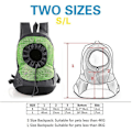 Miniatyrbild 5 av 5: Pet Carrier Ryggsäck, Hund Katt Front Pack Andas design