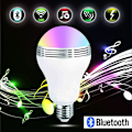 Miniatyrbild 6 av 9: Den nya Bluetooth glödlampa högtalare, trådlös E27 Smart LED glödlampa lampbelysning med RGB färgbyte musikspelare smartphone app kontrollerad