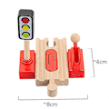 Pikkukuva 1 / 4: Hhcx-tbkjoys puiset junaradat rautatietarvikkeet Kaikenlaiset puuraidan eri komponentit opetuslelut traffic light