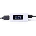 Miniatyrbillede 4 af 5: Lcd Usb Oplader Kapacitet Strømspænding Tester Måler Til Telefon Power Bank white