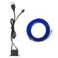 3 meter / 9,8 ft USB bil ambient lys fleksibel LED lysstrimmel bil interiør dekorativ lampe