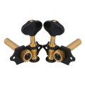 Miniatyrbilde 2 av 3: Gitarbeslag Deler Svart Gyldent plommehåndtaksknapp Klassisk gitar 18:1 3l 3r Tuning Pegs
