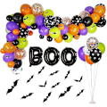 Pikkukuva 1 / 5: 92 kpl Confetti Balloon Garland Bunting Halloween Decor Party Prop Set Multicoloured