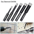 Miniatyrbillede 4 af 5: Dry Diamond Coring Bits 6-14mm Til Porcelan Ganit Flise Glas Keramisk Marmor 8mm 8mm