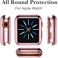 Miniatyrbild 4 av 5: För Apple Watch Fodral 40mm Series 4 Series 5 Med Skärmskydd, 3 Pack Soft TPU Ultratunt skydd All-around Skyddsfodral För Iwatch Series 4 40m