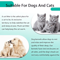 Miniatyrbillede 5 af 5: Flannel Simple Square Kæledyrsstrøelse Blød Komfortabel Dybsovende Katteseng Hundeseng L