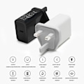 Miniatyrbillede 3 af 5: Usb-c strømadapter Ladestik 18w hurtig opladning Indbygget multibeskyttelsesoplader 1