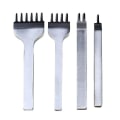 Miniatyrbillede 2 af 5: Læderhåndværksværktøjssæt Rustfrit stål hulmejselgravering Stitching Punch Tools Kit 6mm