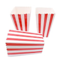Pikkukuva 2 / 5: 50 kpl Popcorn-pussit, pienet Popcorn-laatikot Raidallinen Paperi Popcorn-laatikot Pahvi karkkisäiliö juhliin, makeisiin, lapsille