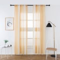 Miniatyrbillede 1 af 5: Vinduesgardinstribe 100x200cm Tulle Voile Mode Til Hjemmet Køkken Værelse Soveværelse Beige