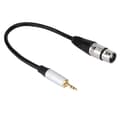 Stereo 3,5 mm han til XLR hun lydkabel konverter 3,5 mm adapter 0,3 m længde