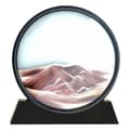 Rörlig Sandsandsbild Timglas Djuphavslandskap Glas Quicksand 3d-målning Brown