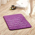 Miniatyrbillede 1 af 3: Bademåtter Skridsikker brusemåtte Absorberende lille tæppedørmåtte inde i køkkentæpper Purple 40*60cm