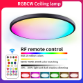 Miniatyrbilde 2 av 5: Smart WIFI LED Rundt Taklys RGBCW Dimbar TUYA Home Ambient Light