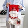 Miniatyrbild 2 av 4: Tomtestrumpor Stickad julstrumpa Jultomte Inredningsstrumpor med öppen spis Julklappspåsar Godishållare Dekor för hemmet C413