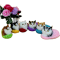 Miniatyrbild 3 av 3: Simulation Cat Ornament Tofflor red open-eyed slippers cat