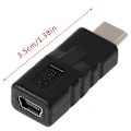 Miniatyrbillede 1 af 4: Type C Han til Mini Usb Hun Konverter Adapter Til Samsung S8 Note8 Xiaomi5 6