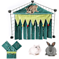 Miniatyrbillede 1 af 5: Kæledyr hængekøje lille dyr hængende seng gemmested redetelt til hamster marsvin Chinchilla Green