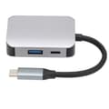 Miniatyrbilde 1 av 8: 3 i 1 Type‑C Dokkingstasjon Type‑C til HD Multimedia Interface/USB 3.0/PD Adapter