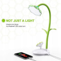 Miniatyrbillede 2 af 5: Dæmpbar grøn led bordlampe til børn, sengelampe med berøringssensor, fleksibel læselampe, der kan oplades via usb og 360 graders roterende Mobi