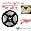 Miniatyrbillede 5 af 5: Dc 5v Lampe Usb Motion Led Baggrundsbelysning Led Tv Køkken Led Strip Håndfejning vinker Tændt Sluk Sensor Lys Diode Lys Vandtæt Warm White 4m