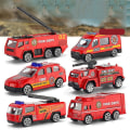 Pikkukuva 1 / 4: 6 kpl autot lelu painevalettu metalli leikkisetti ajoneuvoseos automallit lelu lapsille taaperoille pojille B