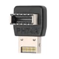 Pikkukuva 1 / 8: USB3.1 TYPE E -sovitin tietokoneen emolevylle USB3.1 TYPEE -sovitin 90 asteen ohjauskyynärpää (PH74A)