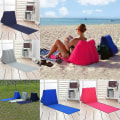 Miniatyrbillede 2 af 3: Foldbar blød strandmåtte Camping liggestol Rygpude Pude Stol Sæde