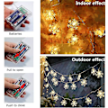 Miniatyrbillede 4 af 5: Julelys, Snowflake String Lights, Fairy Lights, Batteridrevet 3M Warm 3M Warm