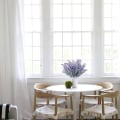 Miniatyrbillede 3 af 5: 4 stk kunstige blomster flokket plast lavendel bundt falske planter bryllup trense buket indendørs udendørs hjem 6PCS