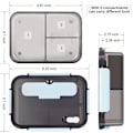 Miniatyrbild 4 av 4: Bento matlåda för barn 1100ml/1500ml Mikrovågsmatlåda för barn Matbehållare Förvaring Isolerad lunchbehållare Bentolåda 1500ml